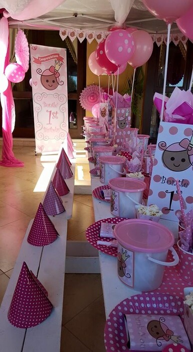 Kiddies Theme Parties not only make personlised party decor, we can also do the entire party setup for you.