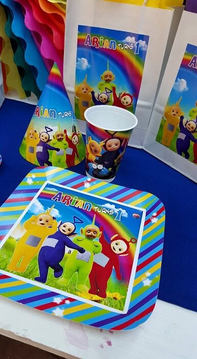 * We make birthday party decor for popular themes such as Teletubbies, Doc Mcstuffins, Ferrari and more.
