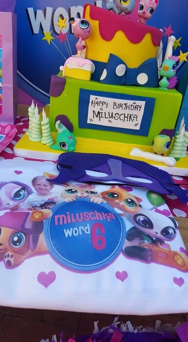 We make birthday party decor for popular themes such as The Littlest Pet Shop, Doc Mcstuffins, Ferrari and more.