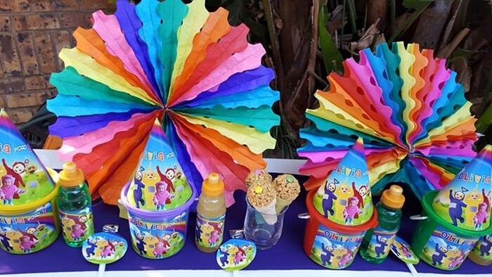 * We make party supplies for popular themes such as Frozen, Doc Mcstuffins, Ferrari and more.