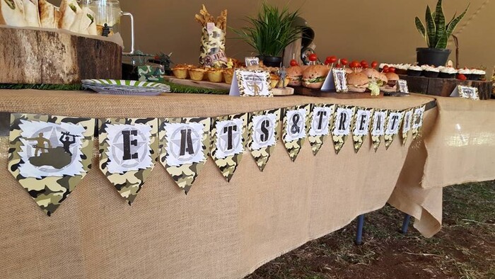 We make birthday party decor for popular themes such as Warrior Race, Warrior Race, Ferrari and more.