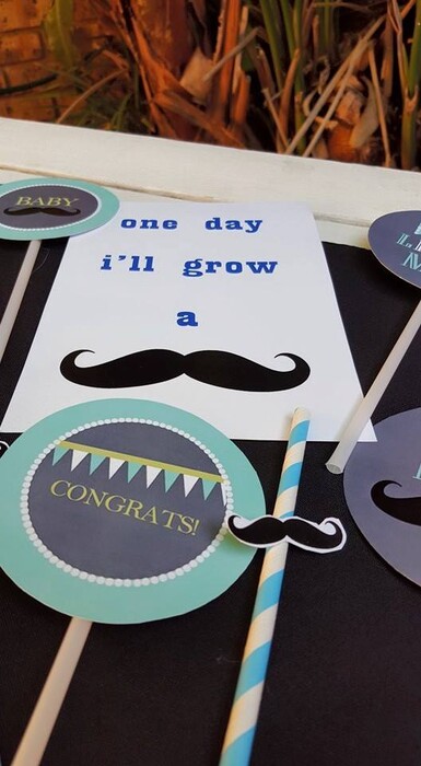 * Our custom made Little Man baby shower party supplies include personalised pvc banners, party packs, movie boxes and more.