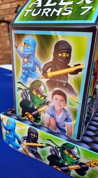 We make birthday party decor for popular themes such as Ninjago, Doc Mcstuffins, Ferrari and more.
