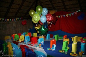 Kiddies Theme Parties offers personalized birthday party supplies and decor for sale.
