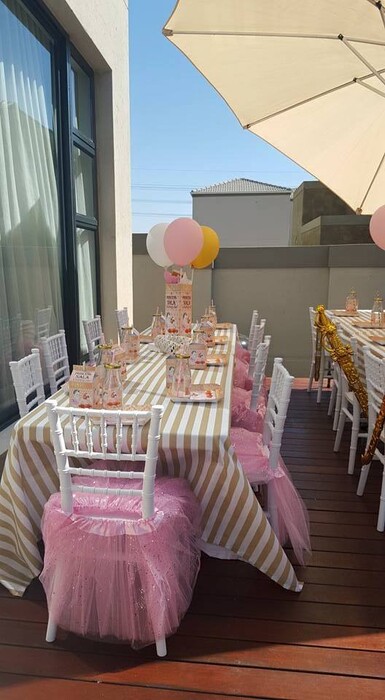 Click on this photo to Zoom. Contact us via email for a complete price list. We are an events and party planning company specialising in custom made Princess party supplies.