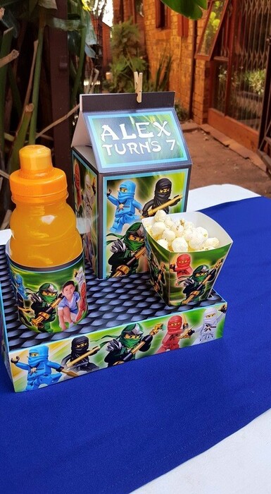 Kiddies Theme Parties offers personalized Ninjago party supplies and decor for sale.