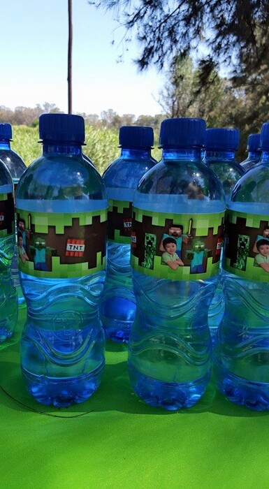 Kiddies Theme Parties not only make personalised Minecraft party supplies, we can also do the entire party setup for you.
