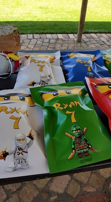 We make birthday party decor for popular themes such as Lego Ninjago, Doc Mcstuffins, Ferrari and more.