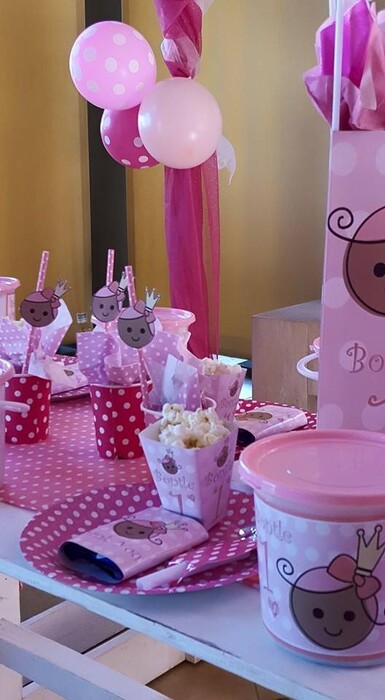 We make party supplies for popular themes such as Frozen, Doc Mcstuffins, Ferrari and more.