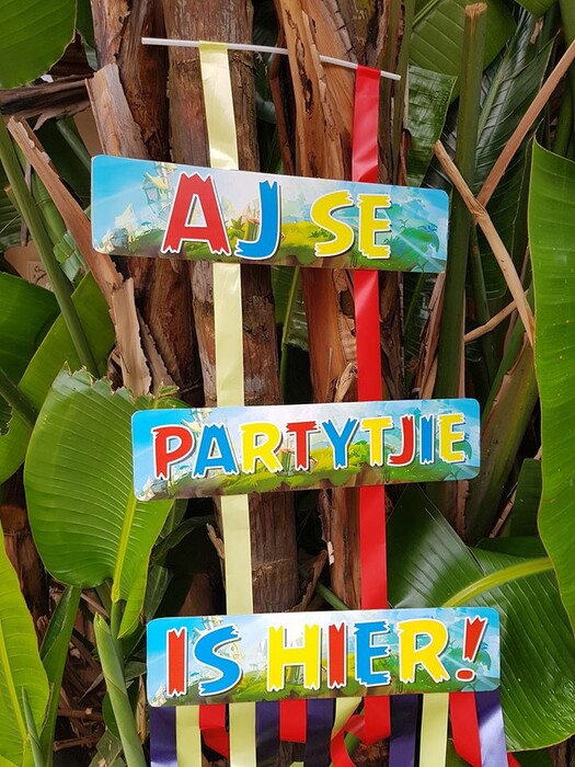 Click on this photo to Zoom. Contact us via email for a complete price list. We make birthday party decor for popular themes such as Angry Birds, Doc Mcstuffins, Ferrari and more.