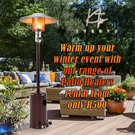 patio heaters for hire in gauteng